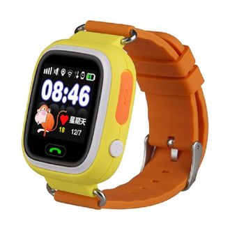 Детские часы-телефон с GPS-трекером Smart Baby Watch Q80 Желтые