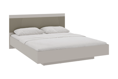 Атлантис Кровать КР-001 (сп.место 1.6х2.0м) Кашемир / МДФ - матовая Флан GA-06 ( с основанием)