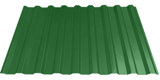 Профнастил С-21, светло-зеленый (0.55мм)
