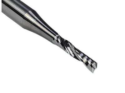 Фреза спиральная по пластику 2x8 s3x45 Z1 HM стружка вверх