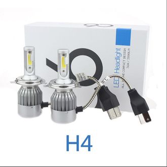 Автолампа светодиодная H4 LED HEADLIGHT C6 6000K, 12v