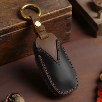 Чёрный чехол для ключа ford mondeo, explorer (5 поколение 4 кнопки)