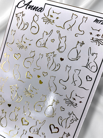 Слайдер-дизайн MilliArt Nails Металл MTL-284