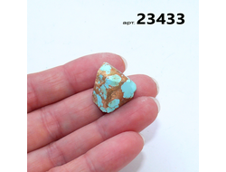 Бирюза натуральная (необработанная) Армения арт.23433: 5,6г - 18*17*16мм