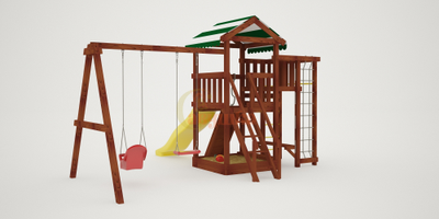 Детская площадка Савушка Мастер - 3 (Махагон) купить в Воронеже