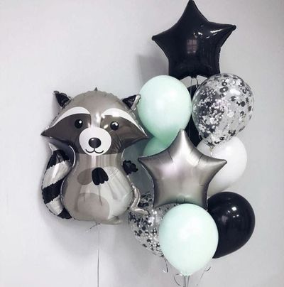 Сет из гелиевых шаров &quot;Мой друг - Енот&quot;