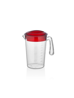 Кувшин мерный 1 л. с крышкой, п/п прозрачный