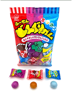 PINE Карамель леденцовая ассорти вкусов с жвачкой внутри Candy Acorn Gum Mix, 110 г