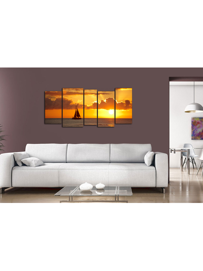 Модульная картина "Парусник"