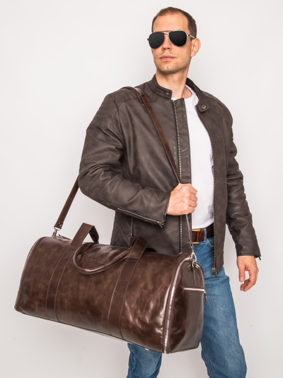 Кожаный портплед / дорожная сумка Torino Premium 
brown (арт. 4037-62)