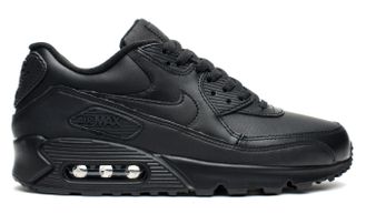 Nike Air Max 90 Черные, кожа (36-46) Арт. 005MF