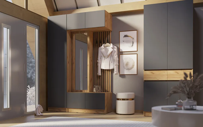 Прихожая РЕГИНА Дуб Крафт золотой/Графит