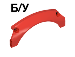 ! Б/У - Technic, Panel Car Mudguard Arched #41 13 x 2 x 5 Rounded Top, Red (69911 / 6321712) - Б/У