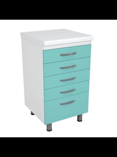 Тумба металлическая с ящиками на опорах ТМЯ-5.0