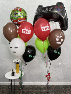 Набор шаров Игровой джойстик и пиксели