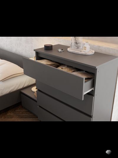 Денвер комплект мебели для спальни Графит серый