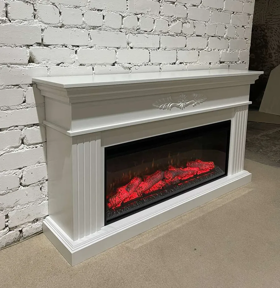 Линейный электрический камин Денвер