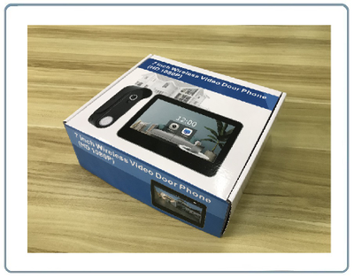 Автономный беспроводной комплект (сенсорный монитор 7" + панель вызова) с DVR + модуль управления электронным замком, HD (Acebell)