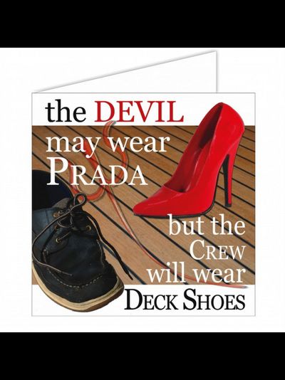 Открытка "The Devil may wear Prada" Nauticalia 3344 150x150мм