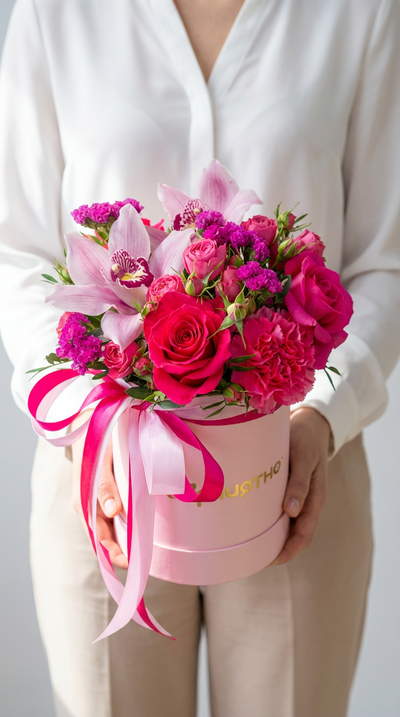 Цветочная композиция на 8 марта № 717