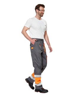 Костюм ИЛИОН СИГНАЛ с брюками, оранжевый/темно-серый, КОС623