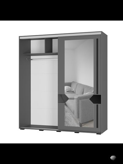 Крафт 9 шкаф-купе Графит