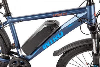 Электровелосипед INTRO Sport GT (Серо-зеленый)