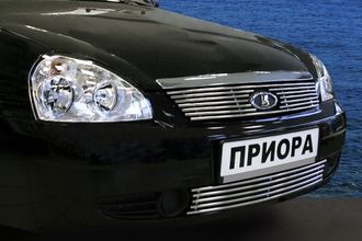 Декоративный элемент решётки радиатора d 10 (1 элемент из 7 трубочек ) "Lada Priora" 2005- ( LADP.91.2033 )