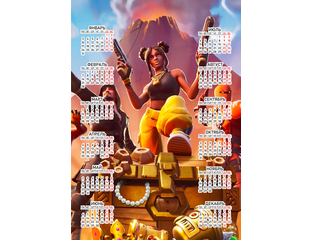 Купить календарь настенный Fortnite, Фортнайт №15 в интернет магазине ...