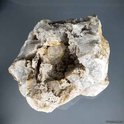 Агат, халцедон,  (разн. кварц), кальцит. Россия. 115*105*60мм