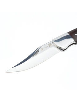 Нож складной Stinger,92мм,(серебр.),сталь/дерево (серебристо-корич.),FK-725