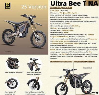 Электробайк Sur Ron Ultra Bee 2025 Black