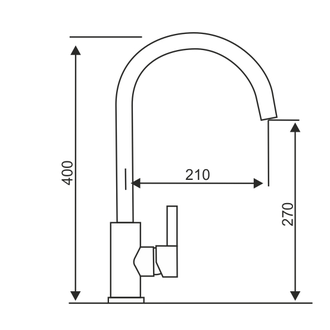 Смеситель LONGRAN Logic LM2102, Stainless Steel