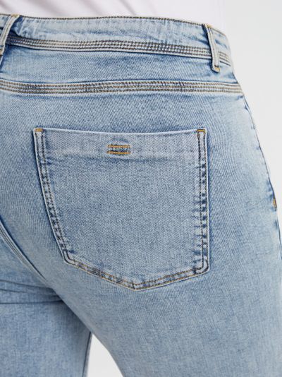 Джинсы клёш голубые