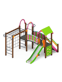 Серия «Лукоморье» ДИК 2.25.06-01.С H=1200 пластиковая горка игровой комплекс