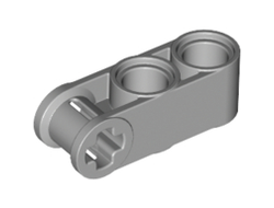 Technic, Axle and Pin Connector Perpendicular 3L with 2 Pin Holes, Light Bluish Gray (42003 / 4211779 / 6273724)