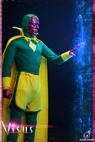 Вижн (Пол Беттани, "ВандаВижн") - Коллекционная ФИГУРКА 1/6 Reinventing Man (FP-22151B) - Flash Point Studio - ПОВРЕЖДЕНА КОРОБКА