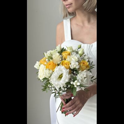 Букет невесты &amp; Бутоньерка № 1359