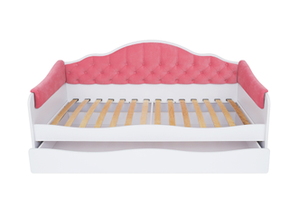 Детская кровать с выдвижным ящиком ИЛЛЮЗИЯ Лайт (розовая) (спальное место 800*1700)