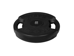 Диск олимпийский чёрный с ручками 51 мм MB BARBELL 50 кг в Воронеже