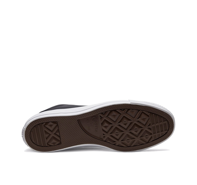 женские высокие черные Кеды Converse All Star Leather 166730C для дождя