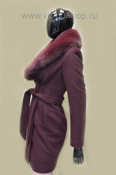 Бордовое пальто для женщин