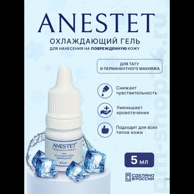 Гель ANESTET (вторичная анестезия), 5 мл. pm-shop24.ru