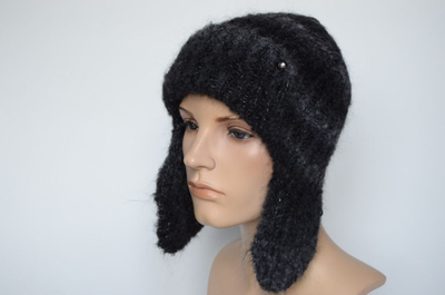 Шапка ушанка Vizio 200 UO черная