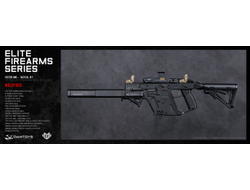Пистолет-пулемет KRISS VECTOR с разгрузочным жилетом, подсумками и магазинами 1/6 ELITE FIREARMS SERIES 3 (EF013) - DAMTOYS