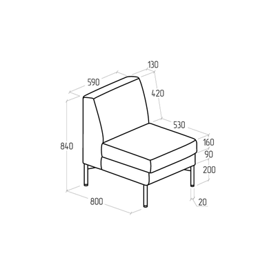 Модуль Everprof Gamma одноместный