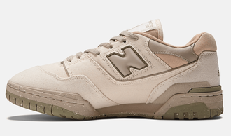 New Balance 550 Cream Canvas (Бежевые) сбоку