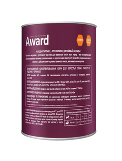 AWARD (Эворд) влажный корм (консерва) паштет для собак, Индейка, Черника 400 г