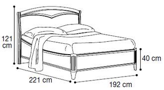 Кровать "Curvo Legno” 180х200 см