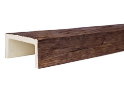 Декоративная балка из полиуретана. Полиуретановая фальшбалка Country Decor угловая пепел